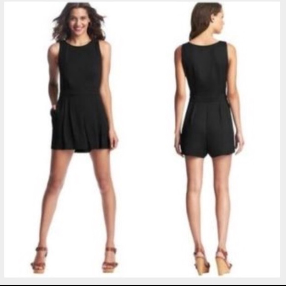Loft black romper